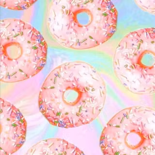 Pink donut drip wallpaper