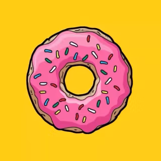 Pink donut drip wallpaper