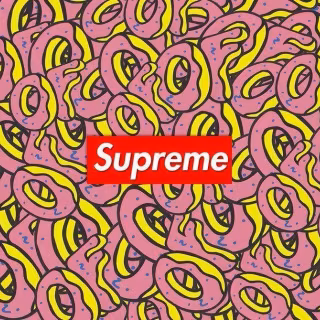Pink donut drip wallpaper