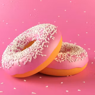 Pink donut drip wallpaper