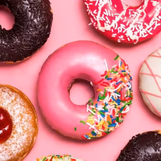 Pink donut drip wallpaper