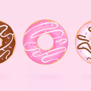 Pink donut drip wallpaper