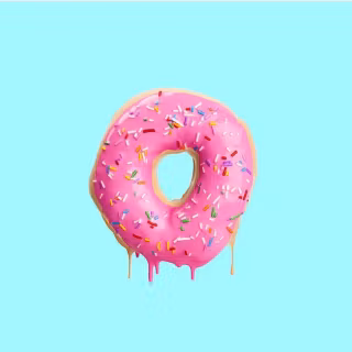Pink donut drip wallpaper