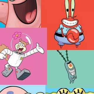 Spongebob Patrick and Squidward wallpaper