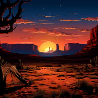 American landscape wallpaper