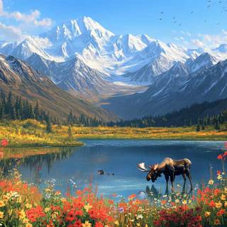 American landscape wallpaper
