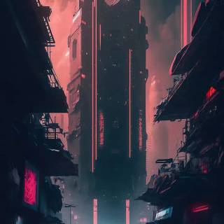 Cyberpunk portrait wallpaper
