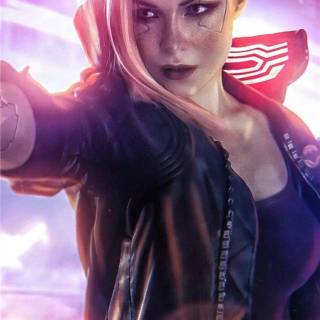 Cyberpunk portrait wallpaper