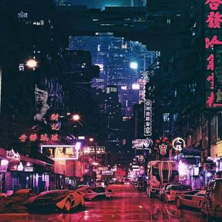 Cyberpunk portrait wallpaper