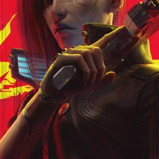 Cyberpunk portrait wallpaper