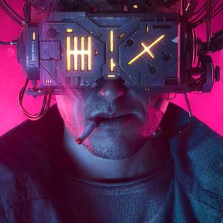 Cyberpunk portrait wallpaper