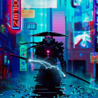 Cyberpunk portrait wallpaper