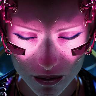 Cyberpunk portrait wallpaper