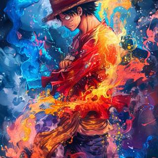 Luffy landscape wallpaper