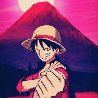 Luffy landscape wallpaper