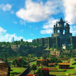 Luffy landscape wallpaper