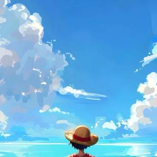 Luffy landscape wallpaper