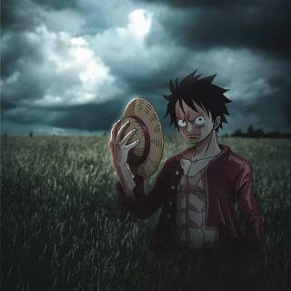 Luffy landscape wallpaper
