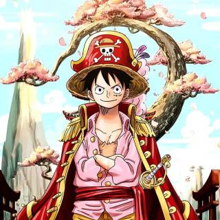 Luffy landscape wallpaper