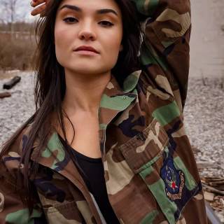 Military woman wallpaper