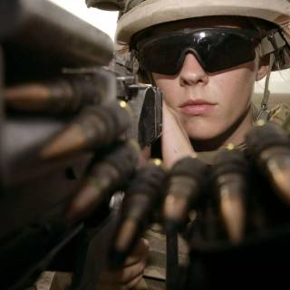 Military woman wallpaper