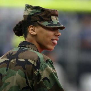 Military woman wallpaper