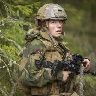 Military woman wallpaper