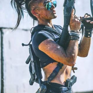 Military woman wallpaper