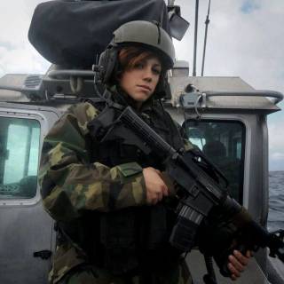 Military woman wallpaper