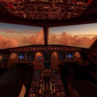 Airbus A320 cockpit wallpaper