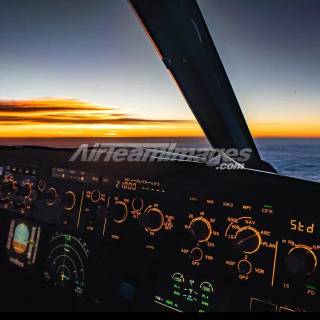 Airbus A320 cockpit wallpaper