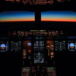 Airbus A320 cockpit wallpaper