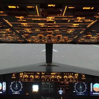 Airbus A320 cockpit wallpaper