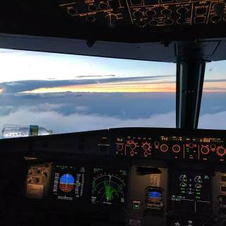 Airbus A320 cockpit wallpaper