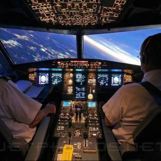 Airbus A320 cockpit wallpaper