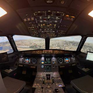 Airbus A320 cockpit wallpaper