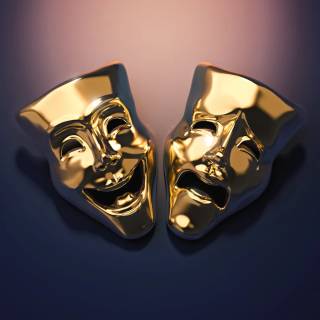 Theatre mask wallpaper