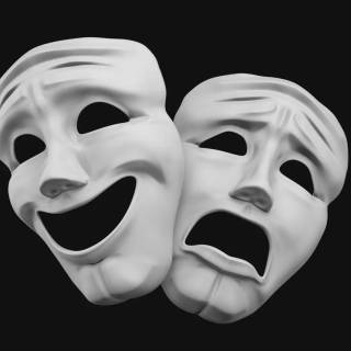 Theatre mask wallpaper