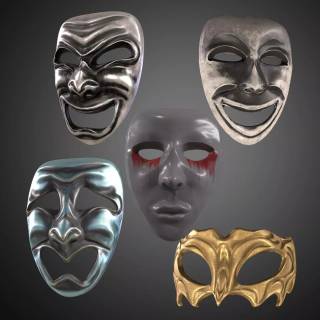 Theatre mask wallpaper