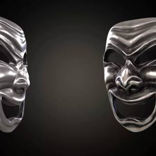 Theatre mask wallpaper