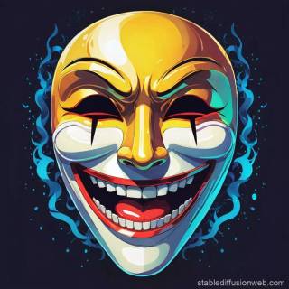 Theatre mask wallpaper