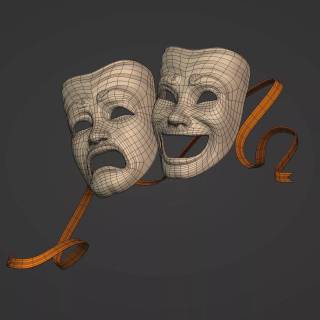 Theatre mask wallpaper