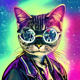 Smoking cat wallpaper