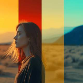 Colour grading wallpaper