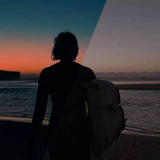 Colour grading wallpaper