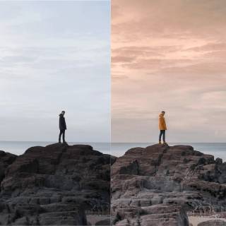 Colour grading wallpaper