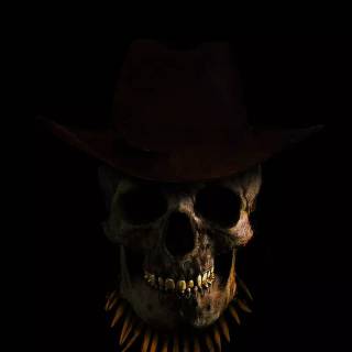 Skeleton cowboy wallpaper