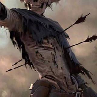 Skeleton cowboy wallpaper