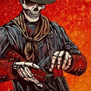 Skeleton cowboy wallpaper