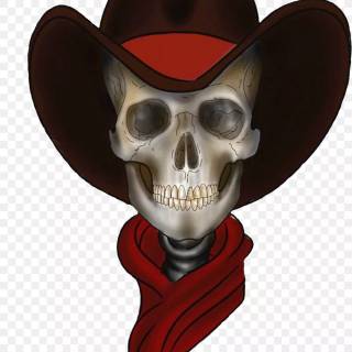 Skeleton cowboy wallpaper